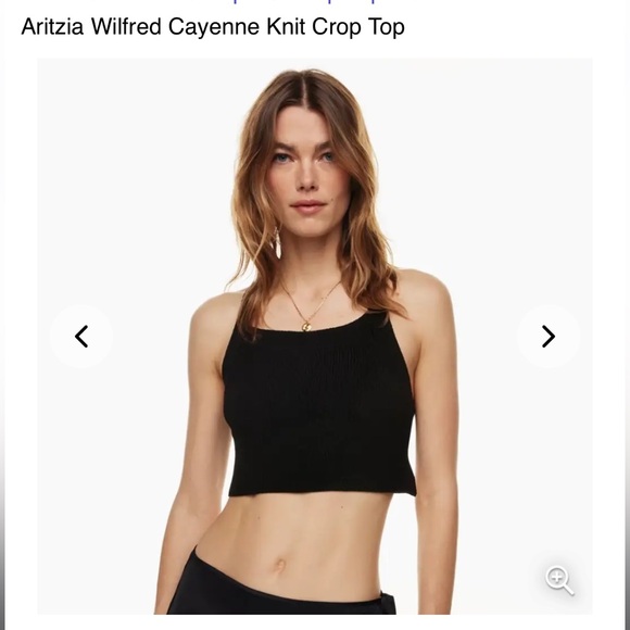 Wilfred XS knit tie crop in white - Picture 3 of 4